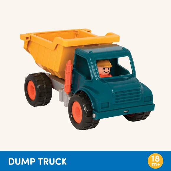 Battat  Dump Truck Classic Toddler Trucks w/Soft Rubber Wheels For 18+ Months - Picture 3 of 16
